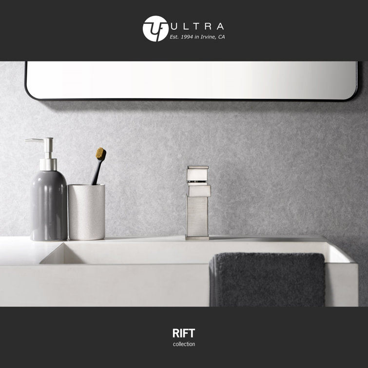 Brushed Nickel Modern Single-Hole Bathroom Faucet