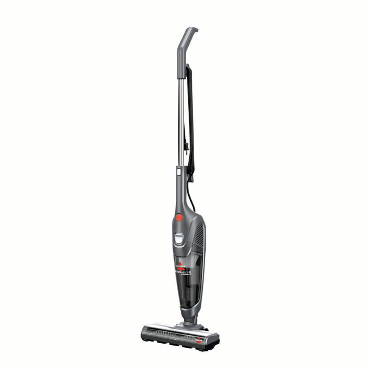 Gray Lightweight Bagless Stick Vacuum with Crevice Tool
