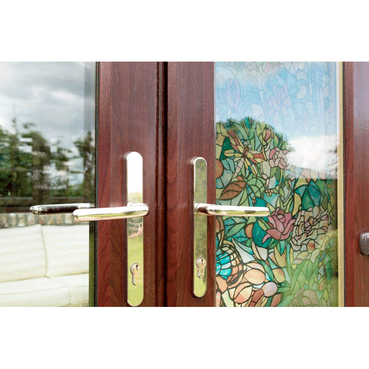 Colorful Stained Glass Self-Adhesive PVC Wallpaper Roll