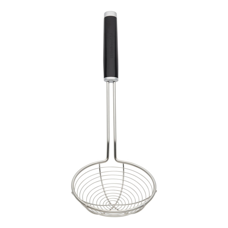 KitchenAid Black Stainless Steel Asian Strainer