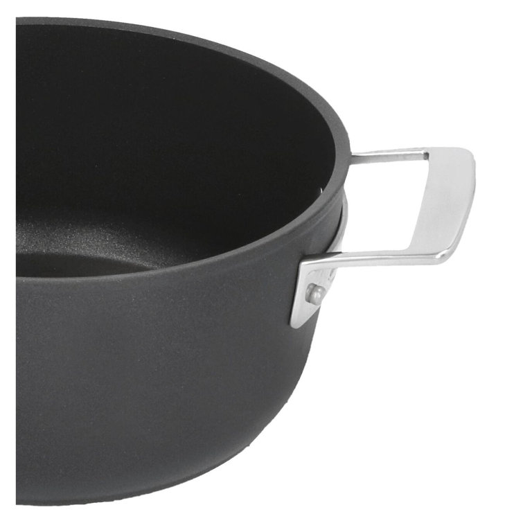 AluPro 4.5-qt Black Aluminum Nonstick Round Dutch Oven