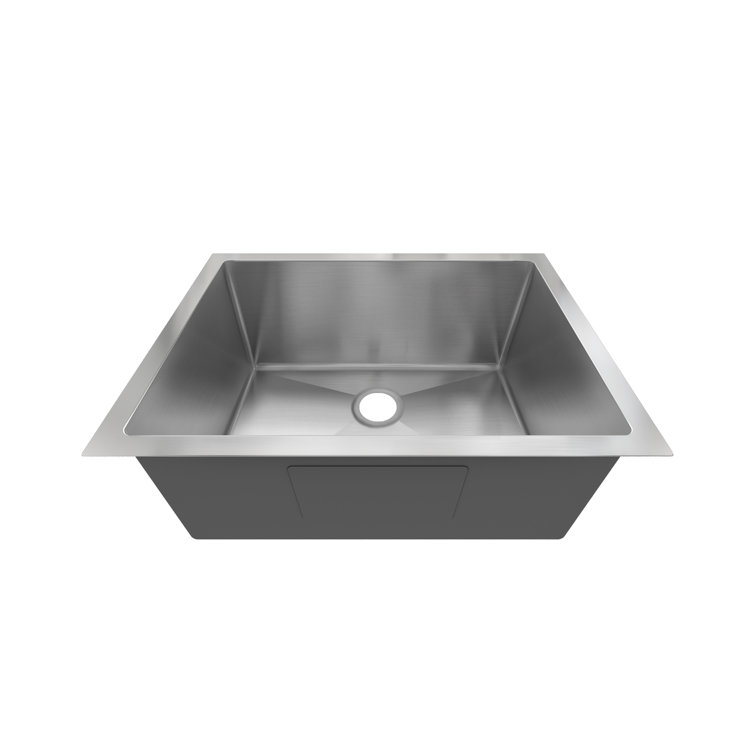 Sinber 23" Stainless Steel Drop-In Single Bowl Kitchen Sink