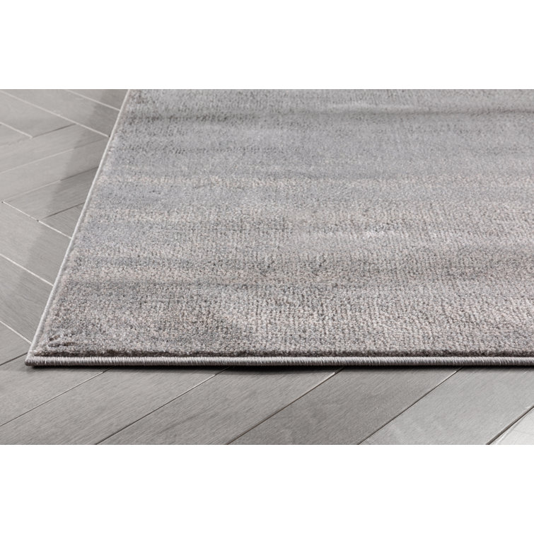 Yellow and Gray Synthetic Reversible Rectangular Area Rug