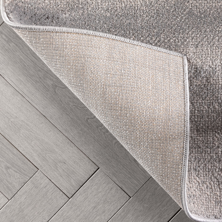 Yellow and Gray Synthetic Reversible Rectangular Area Rug