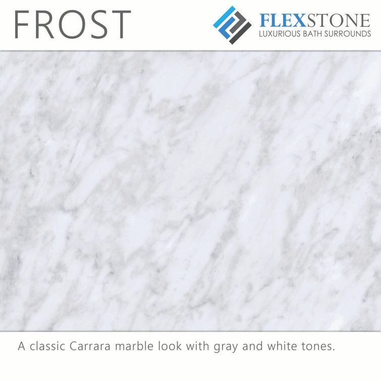Frost White 60" x 36" Non-Slip Rectangle Shower Base with Center Drain