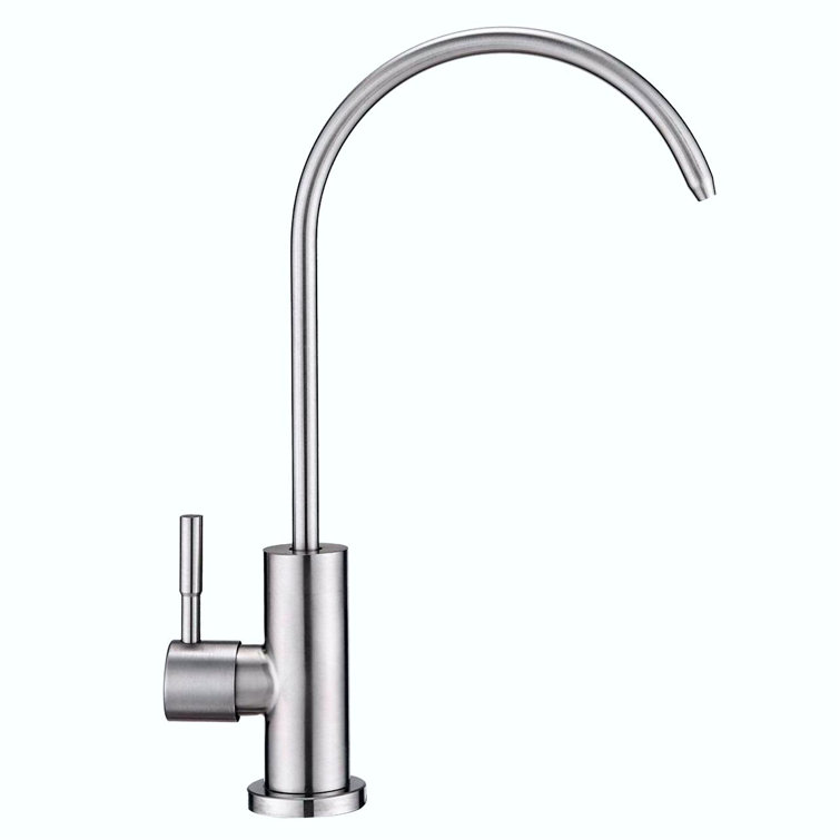 Brushed Nickel Single Handle Modern Kitchen Faucet