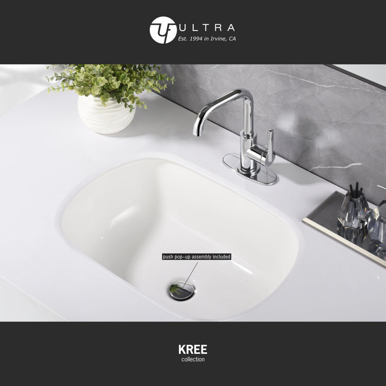 Kree Chrome Single-Handle Bathroom Faucet with Drain Assembly