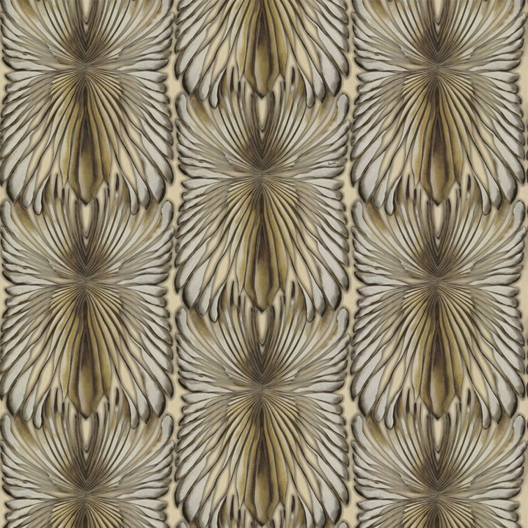 Cream and Brown Textured Non-Woven Wallpaper Roll