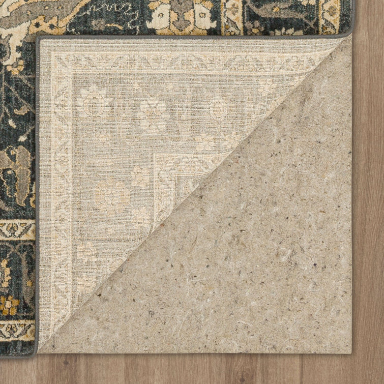 Amara Denim-Inspired 8' x 11' Rectangular Gray Synthetic Area Rug
