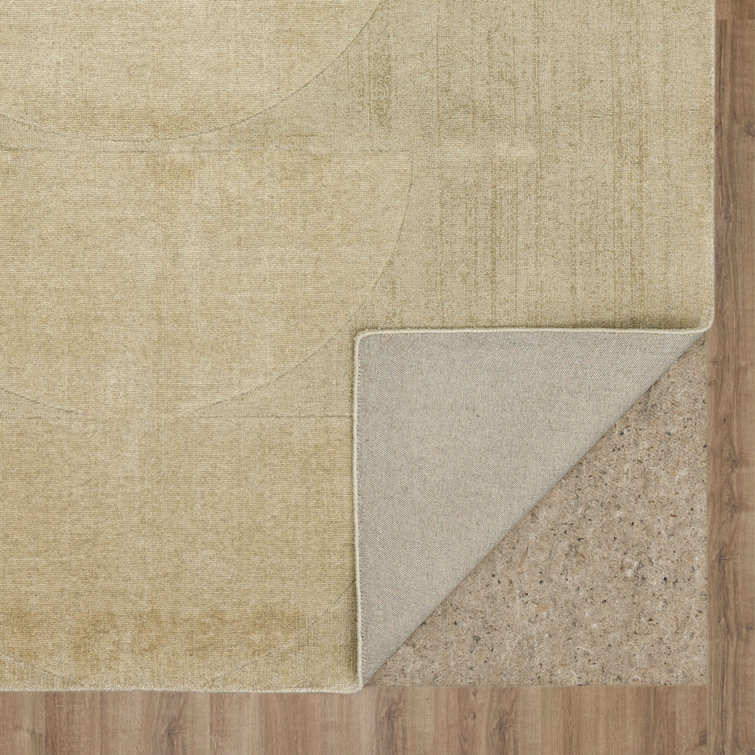 Luna Cream 4' x 6' Geometric Wool Area Rug