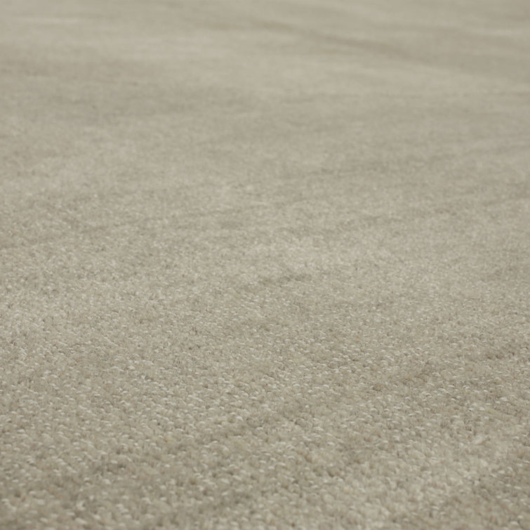 Luna Cream 4' x 6' Geometric Wool Area Rug