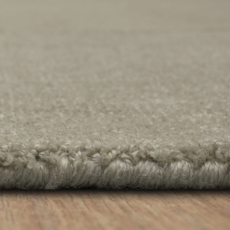 Luna Cream 4' x 6' Geometric Wool Area Rug