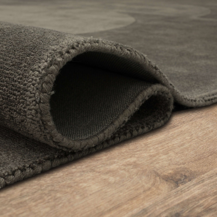 Luna Flint Geometric 8' x 10' Handmade Wool-Blend Area Rug
