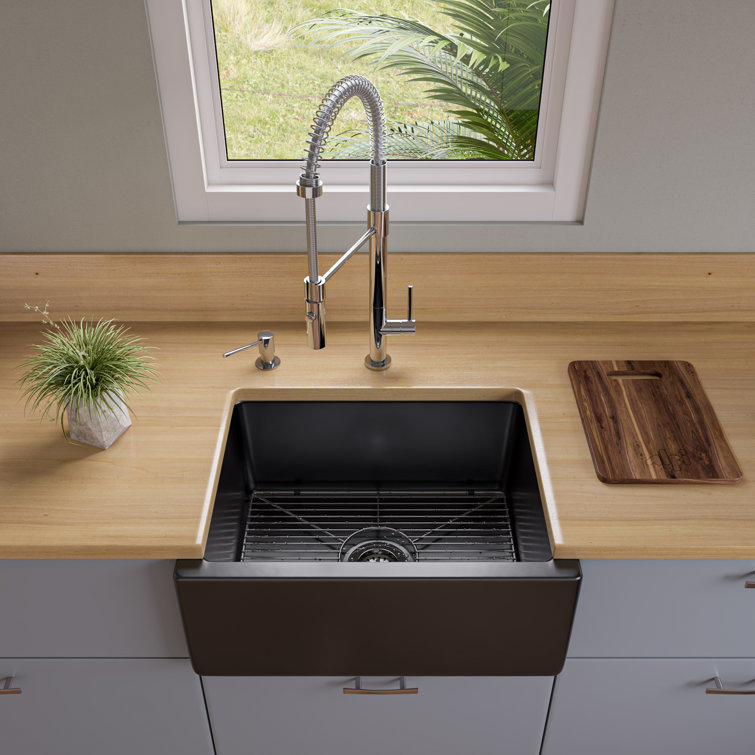 Polished Chrome Pull-Down Kitchen Faucet with Spray