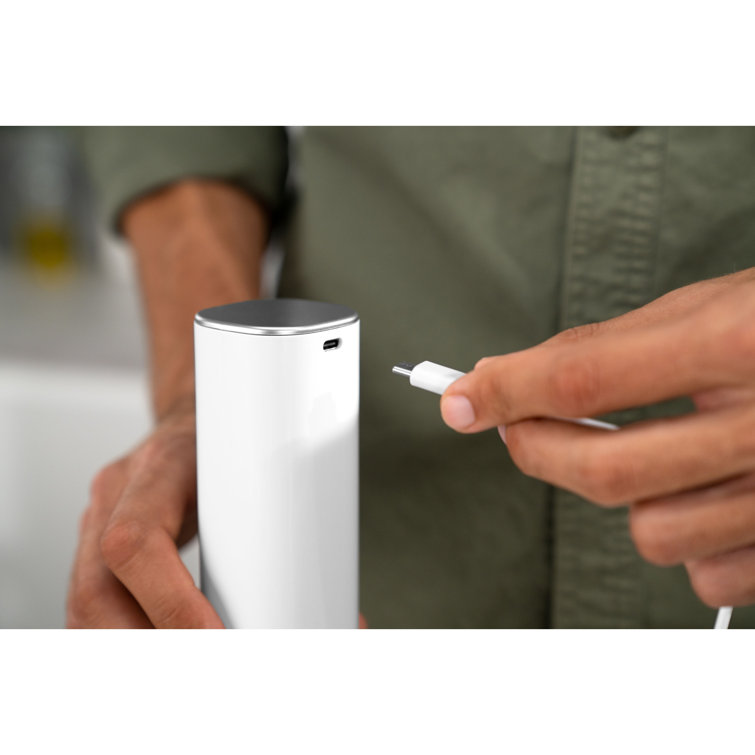 White Electric Salt and Pepper Mill with Ceramic Grinder