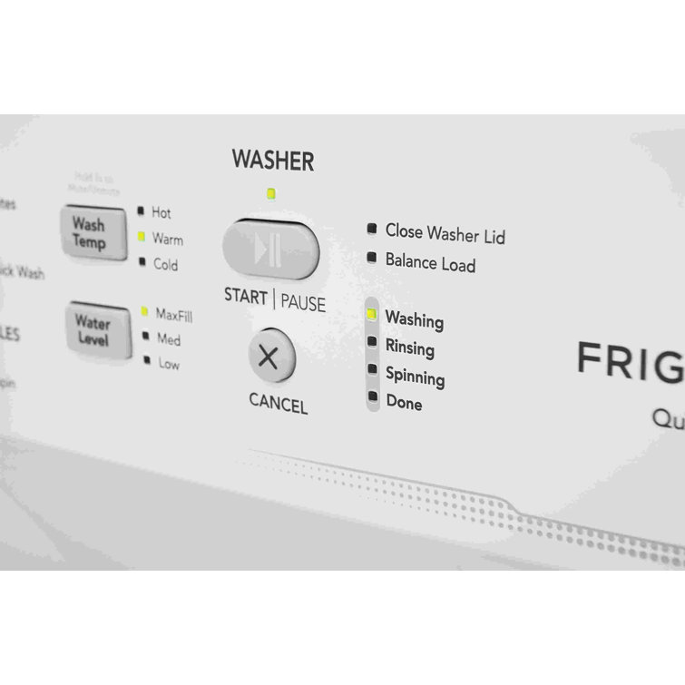 White Electric Stacked Washer and Dryer Combo
