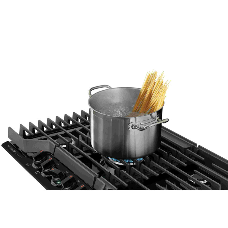 Frigidaire Black 30" 5-Burner Propane Gas Cooktop with LED Knobs