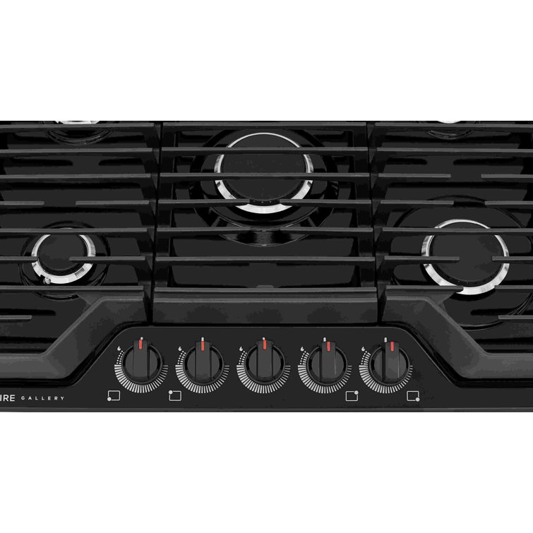 Frigidaire Black 30" 5-Burner Propane Gas Cooktop with LED Knobs