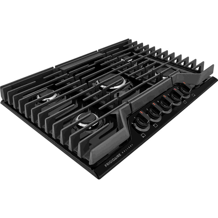 Frigidaire Black 30" 5-Burner Propane Gas Cooktop with LED Knobs