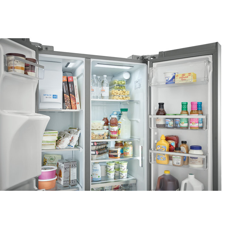 Frigidaire 36" Stainless Steel Side-by-Side Refrigerator with Ice Maker