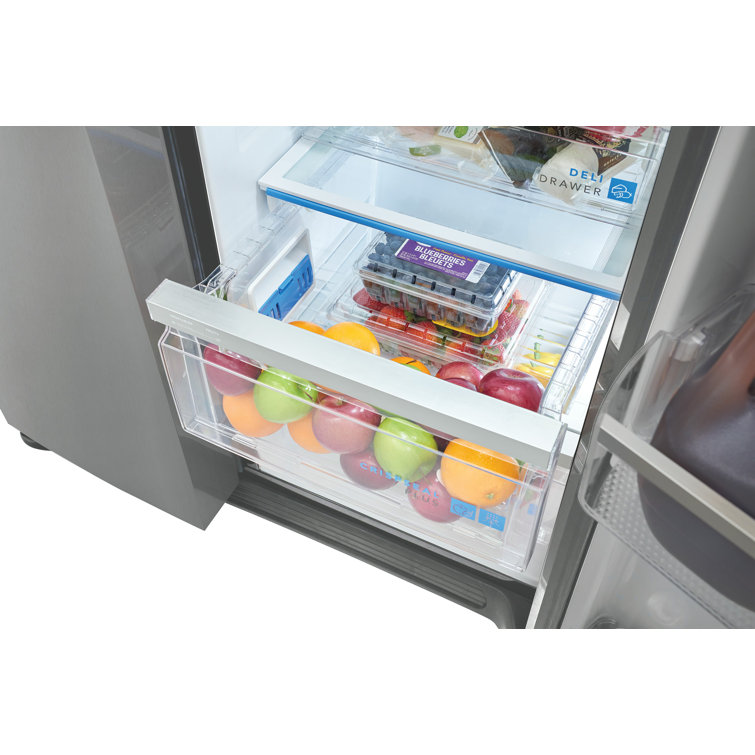 Frigidaire 36" Stainless Steel Side-by-Side Refrigerator with Ice Maker
