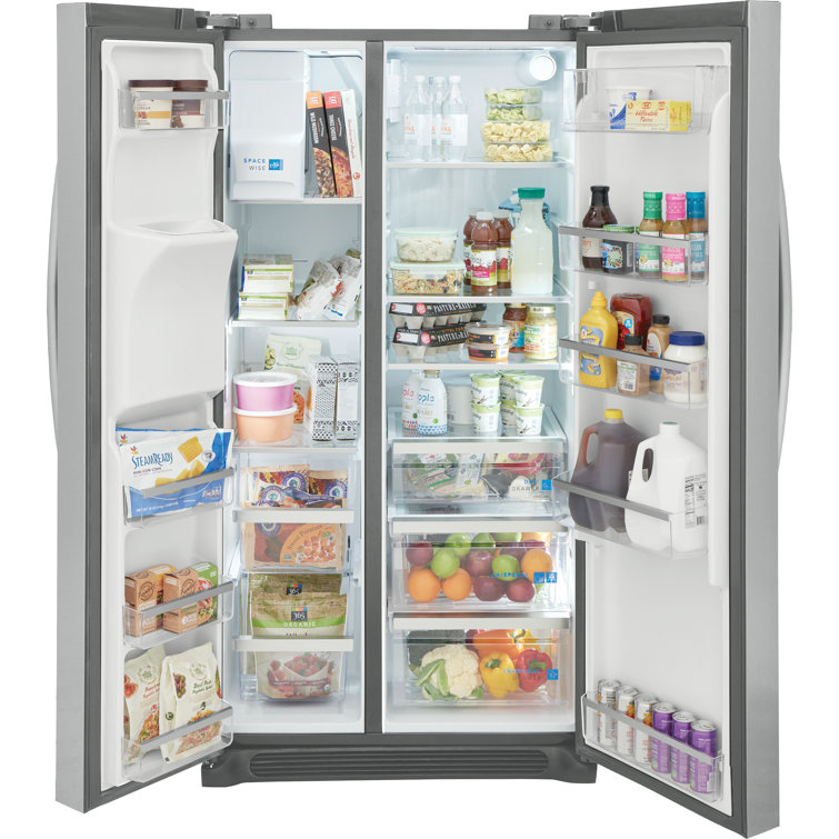 Frigidaire 36" Stainless Steel Side-by-Side Refrigerator with Ice Maker