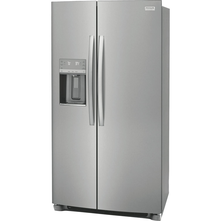 36" Stainless Steel Side-by-Side Refrigerator with Ice Maker