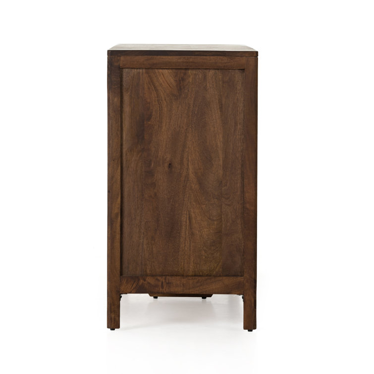 Prescott Sydney 58" Coastal Brown Wash Double Dresser with Mirror