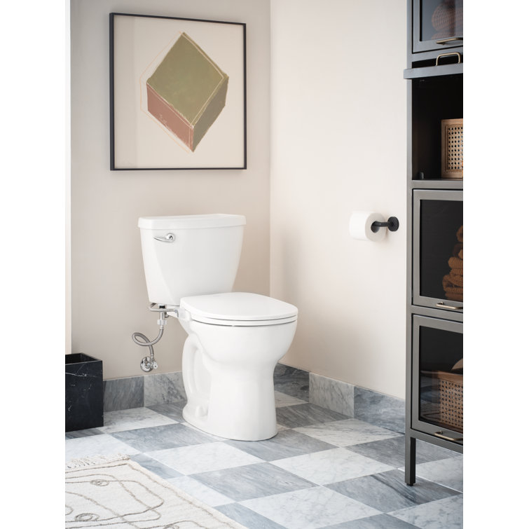 White Non-Electronic Round Bidet Seat with Soft-Close Lid