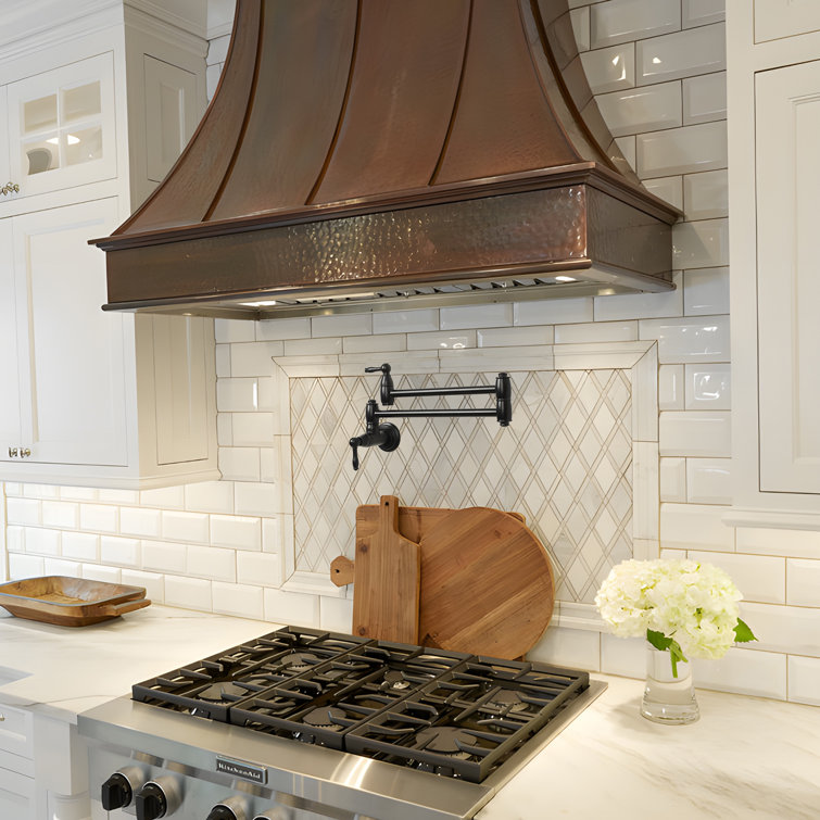 Matte Black Brass Wall-Mounted Pot Filler Faucet