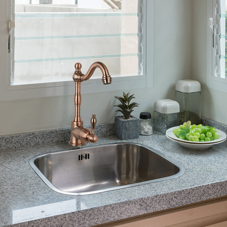 Antique Copper One-Handle Widespread Kitchen Bar Faucet