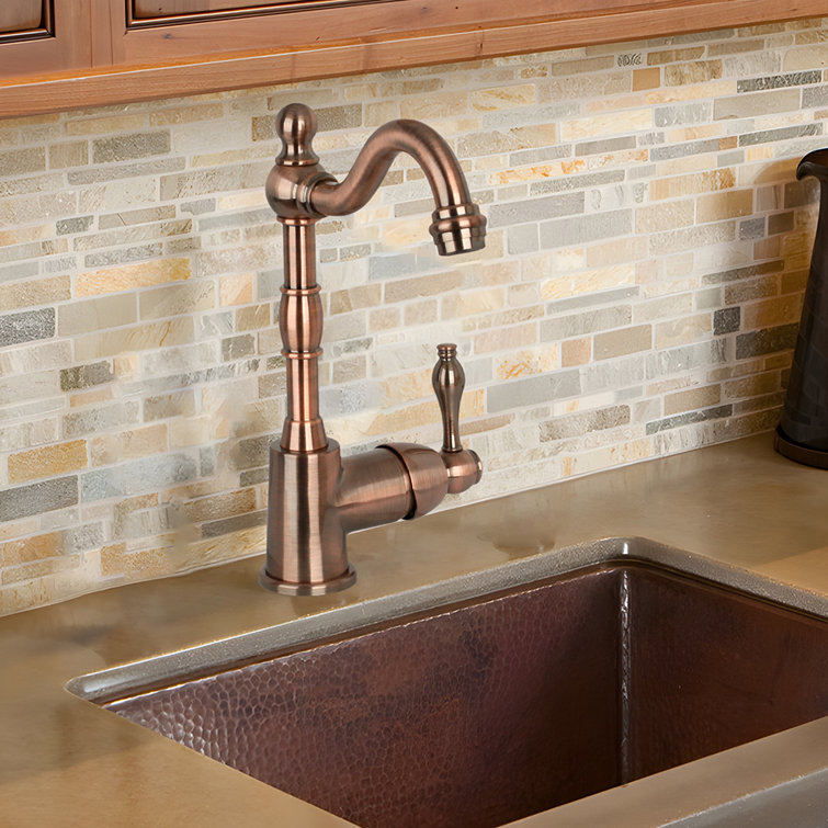 Antique Copper One-Handle Widespread Kitchen Bar Faucet