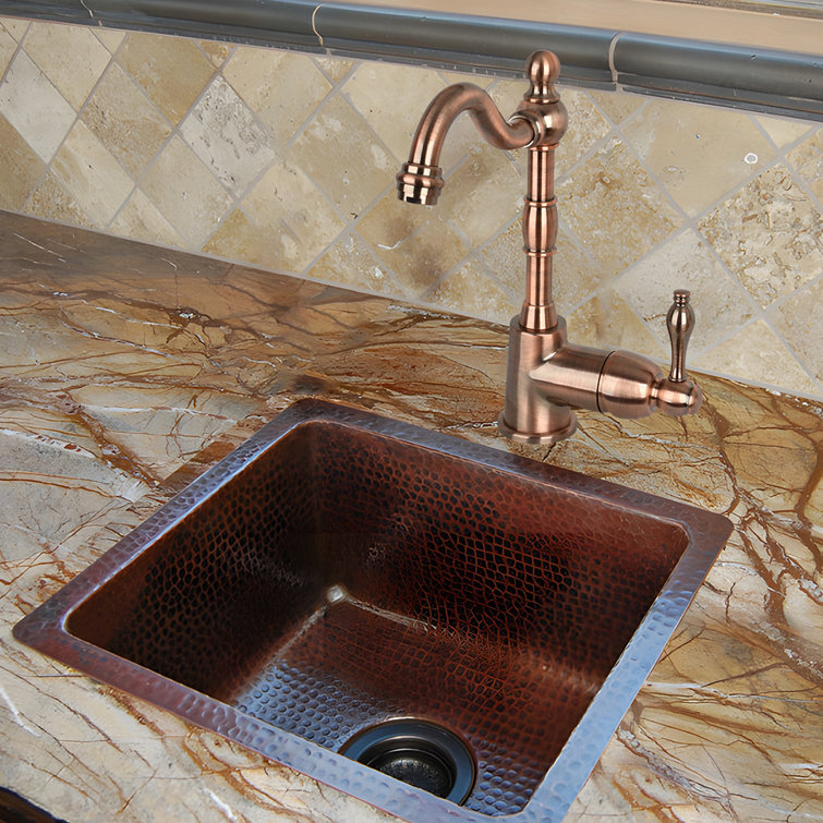 Antique Copper One-Handle Widespread Kitchen Bar Faucet