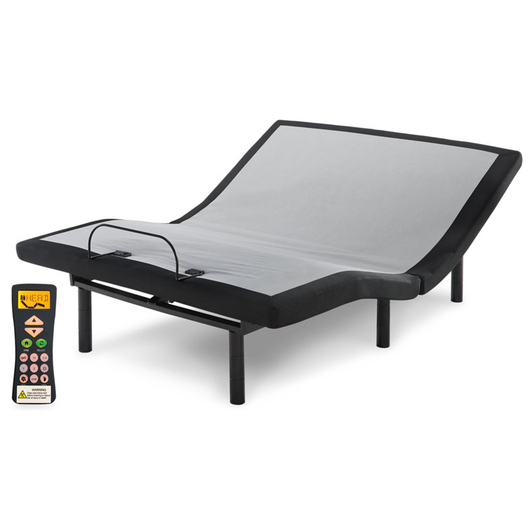California King White Gel Memory Foam Innerspring Adjustable Bed