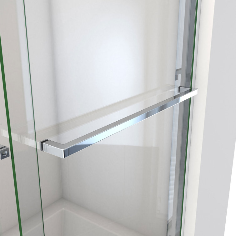 Essence-H 56-60" Chrome Semi-Frameless Sliding Tub Door
