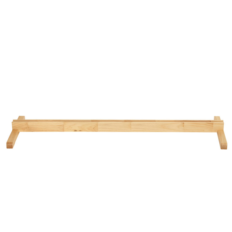 Natural Wood 4-Panel Folding Screen Room Divider Stand