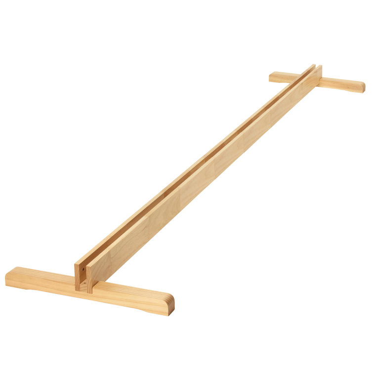 Natural Wood 4-Panel Folding Screen Room Divider Stand
