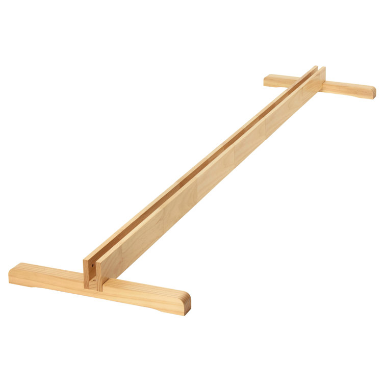 Natural Wood 4-Panel Folding Screen Room Divider Stand