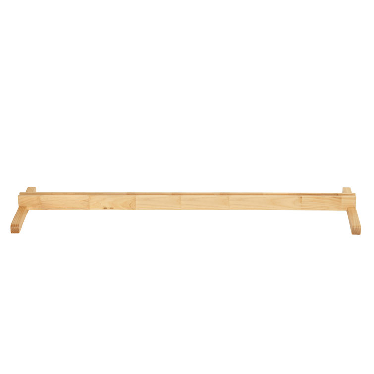 Natural Wood 4-Panel Folding Screen Room Divider Stand