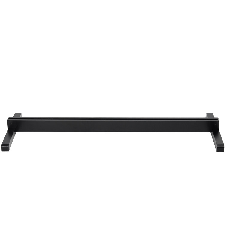 Black Stained Wood 3-Panel Room Divider Stand