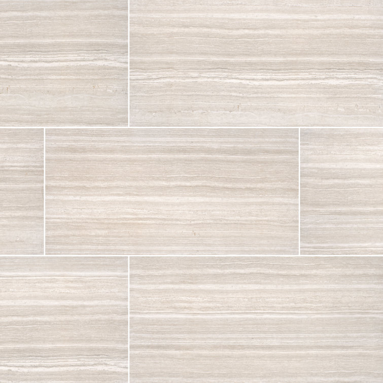 Charisma White 12" x 24" Matte Glazed Ceramic Tile