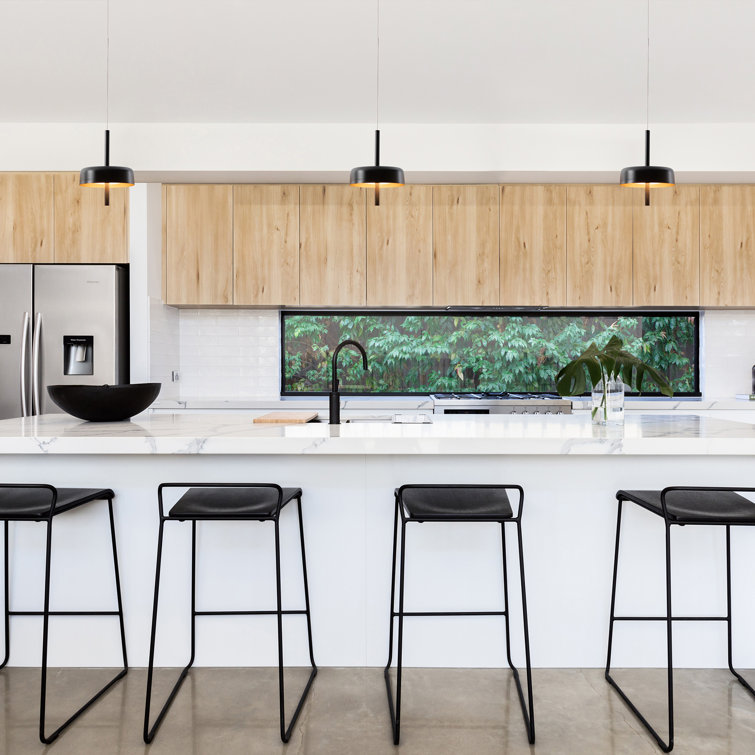 Pierce Brushed Nickel Mini LED Pendant with White Opaque Acrylic Shade