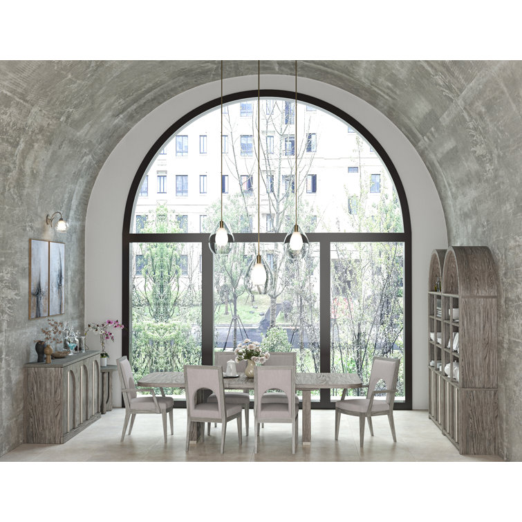 Gray Upholstered Transitional Wood Side Chair