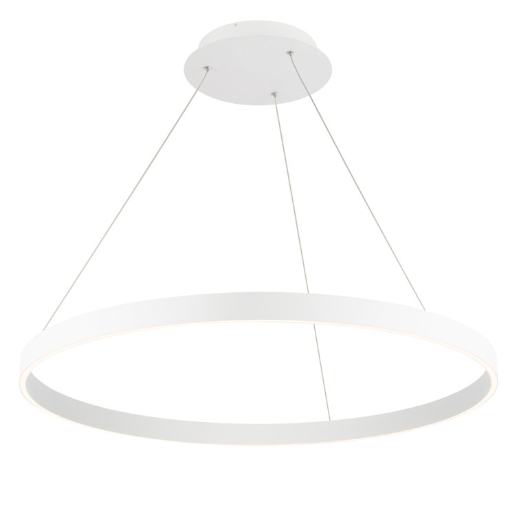 Sirius 24" White LED Pendant with Silicone Shade for Indoor/Outdoor