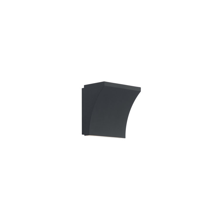 Cornice Black Aluminum LED Dimmable Flush Mount Sconce