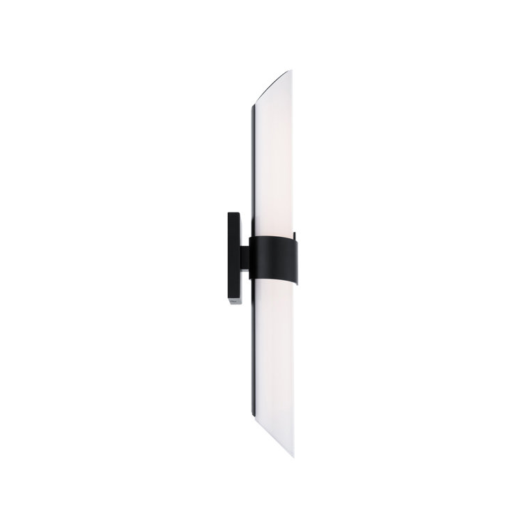 Black Polycarbonate Outdoor Dimmable Cylinder Wall Light