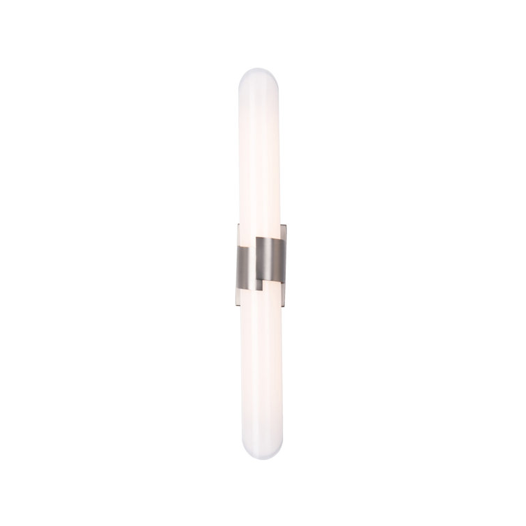 Fallon Brushed Nickel 2-Light Dimmable LED Vanity Light