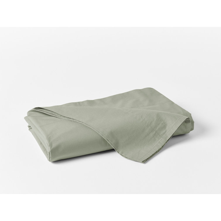 Pacific Blue Organic Cotton Percale Full Sheet Set