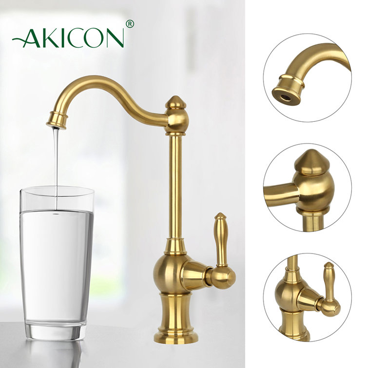 Brushed Gold Single Handle Drinking Water Faucet