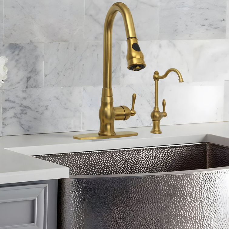 Brushed Gold Single Handle Drinking Water Faucet